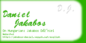 daniel jakabos business card